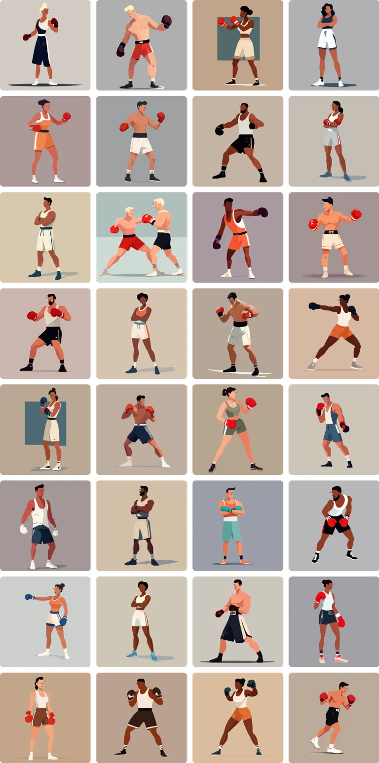 Boxer background preview