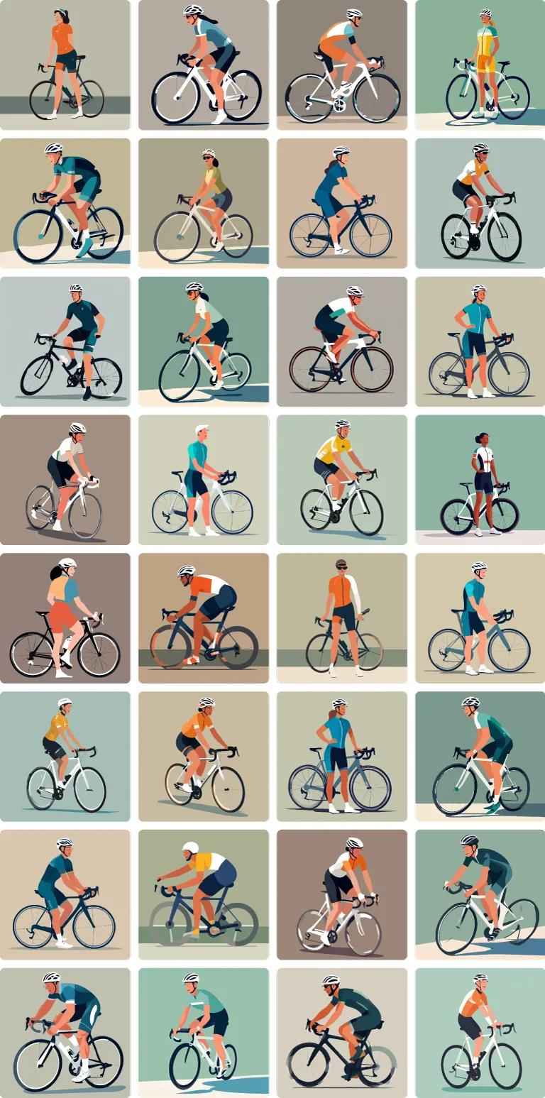 Cyclist background preview