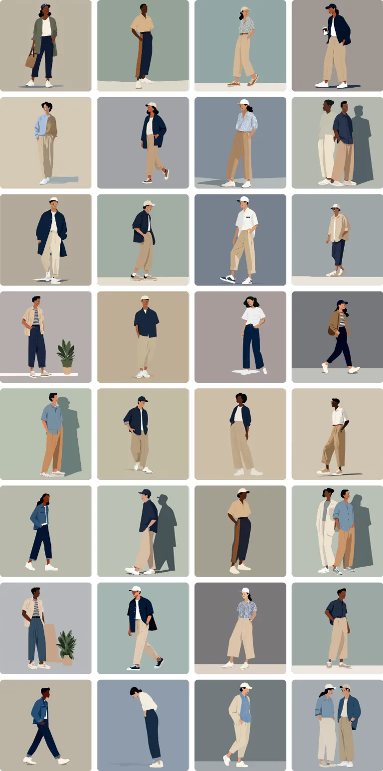 Relaxed Urban Casual background preview