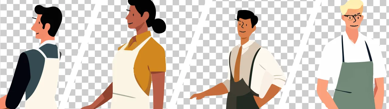 People Pict Pack – Barista (32 PNG)