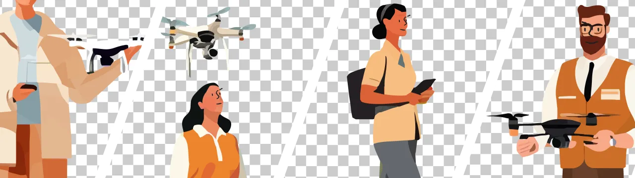 People Pict Pack – Drone pilot (32 PNG)