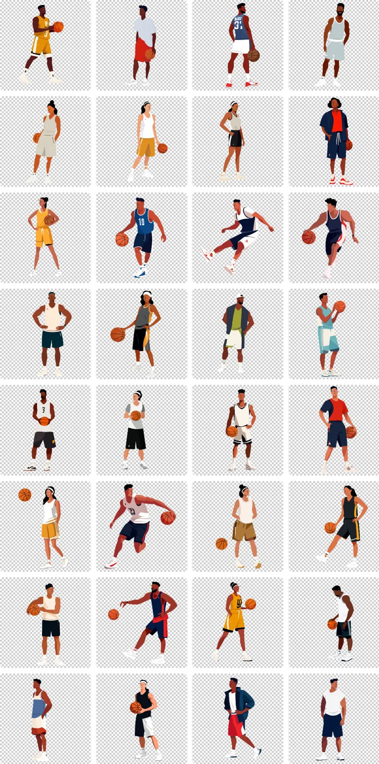 Basketball transparent preview