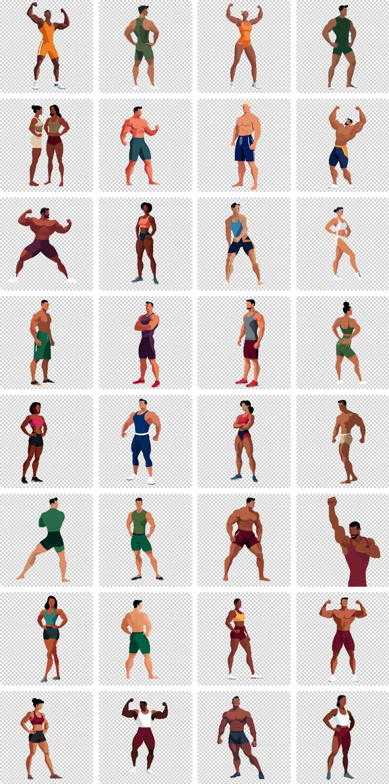 Physique & Bodybuilding transparent preview