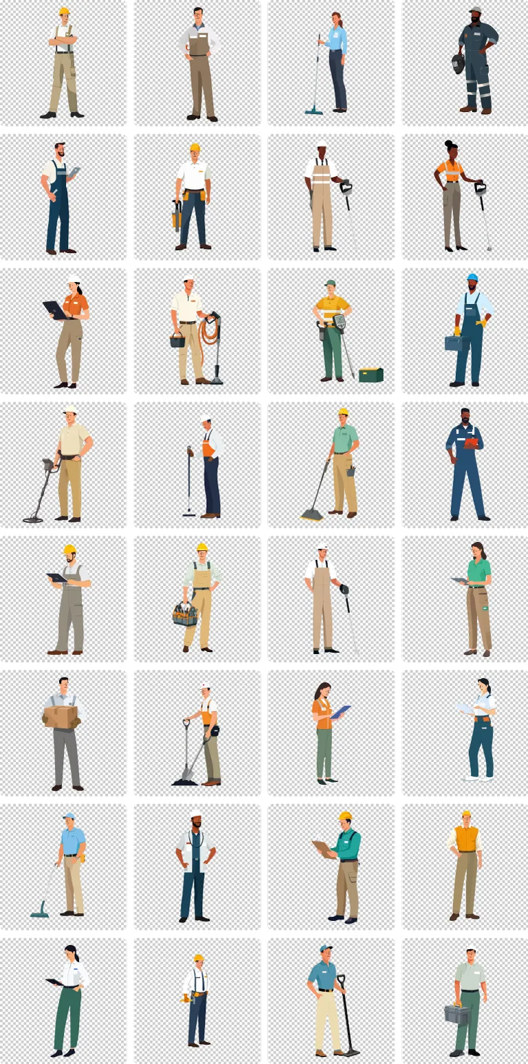 Service Technician transparent preview