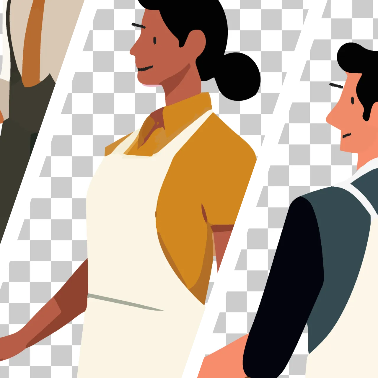 People Pict Pack – Barista (32 PNG)