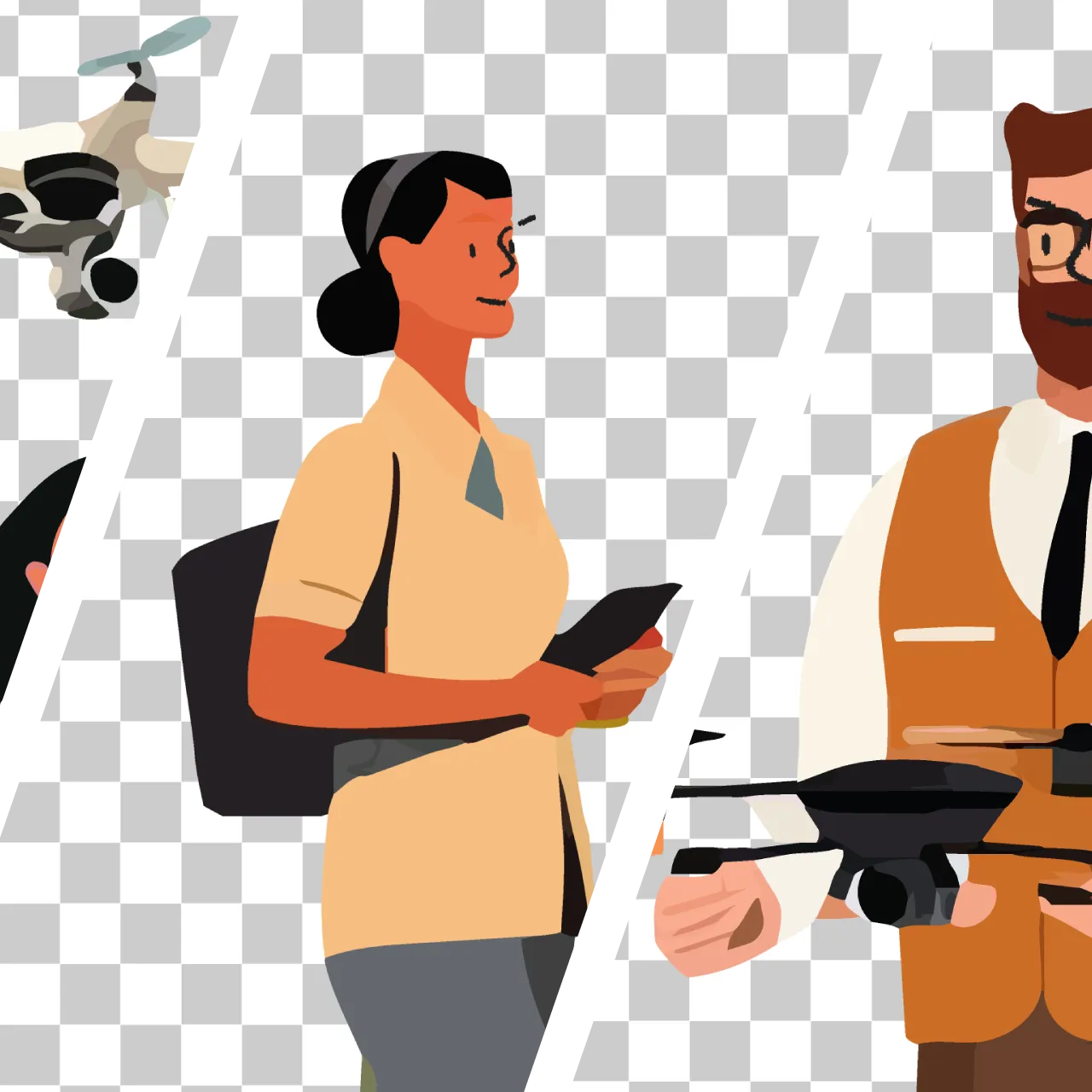 People Pict Pack – Drone pilot (32 PNG)